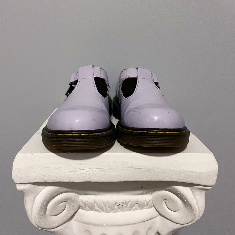 Kids Doc Martens Purple Mary Jane - Picture 2 of 6